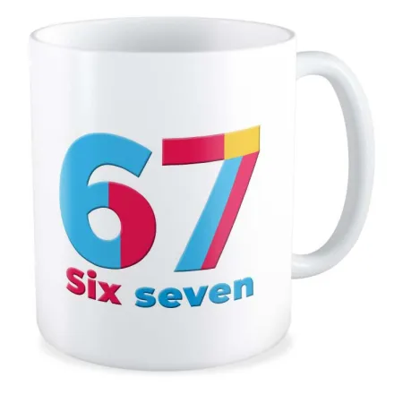 Kubek ZABAWNY 67 six seven